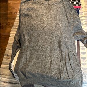 Banana Republic Heather Gray Organic Cotton Sweater